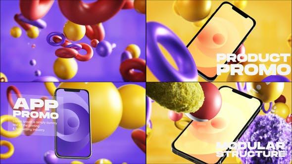 AE模板- iPhone 12 3D模型渲染视频演示APP软件介绍广告视频 Phone 12 App Promo 32156042