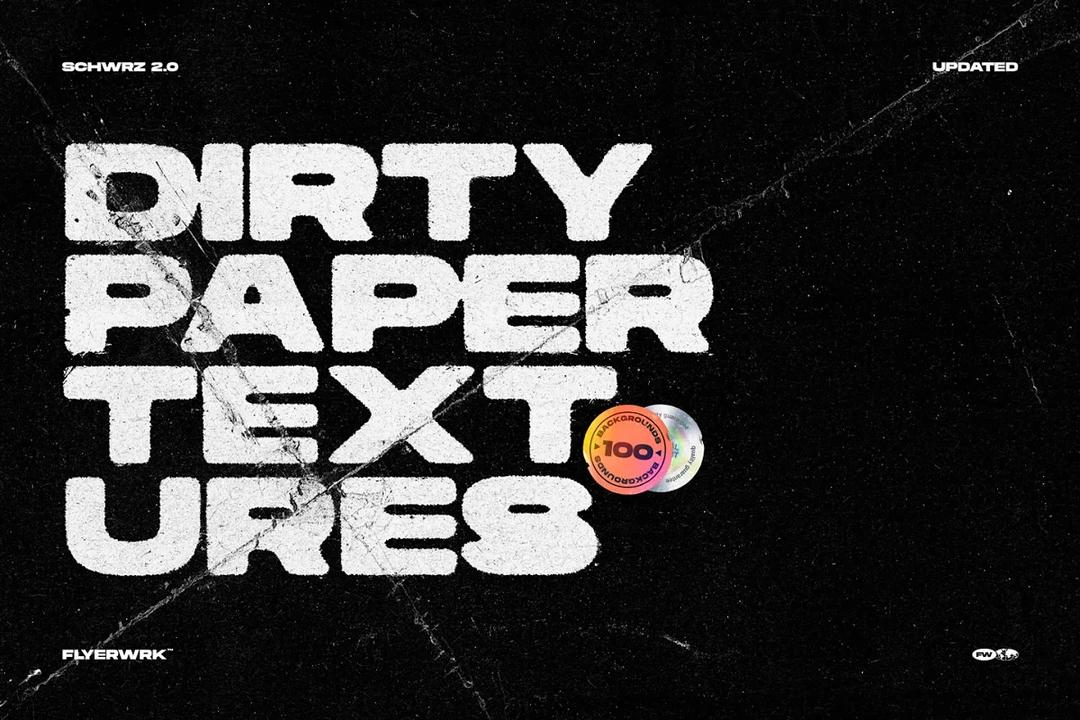 Schwrz 100 Dirty Paper Textures