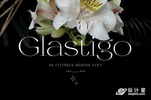 Glastigo - Beauty Elegant Expanded Serif 婚纱品牌字体