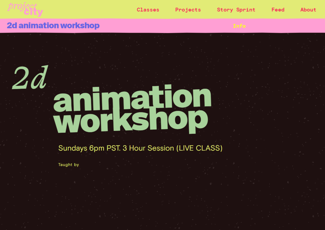 2D Animation Workshop By Toniko Pantoja Projectcity