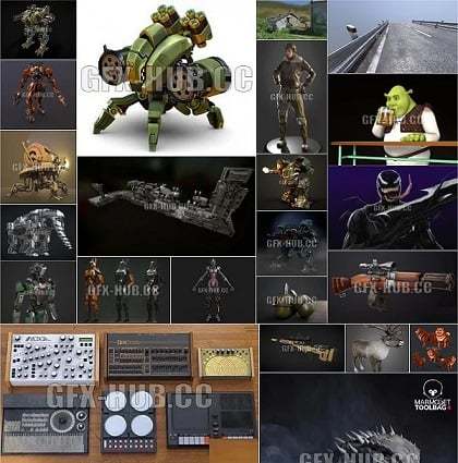 PBR Game 3D-Models Bundle 1 March 2023