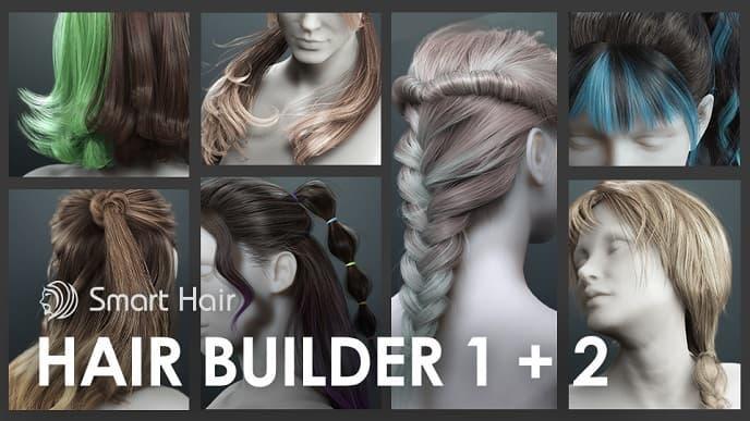 Reallusion-iClone头发生成插件预设 Hair Builder 1+2