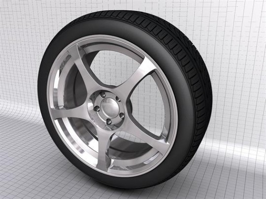 汽车轮胎3D模型：Cinema 4D Wheels 3D Model