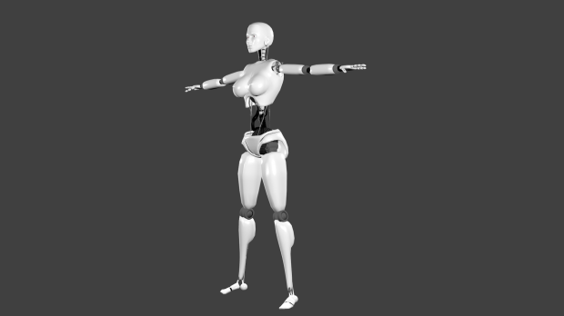 女性机器人3d模型female robot 3d model