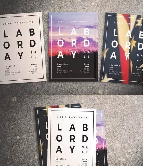 Modern Labor Day Sale Flyer