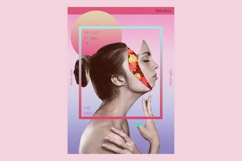 Duo Bar Flyer Poster
