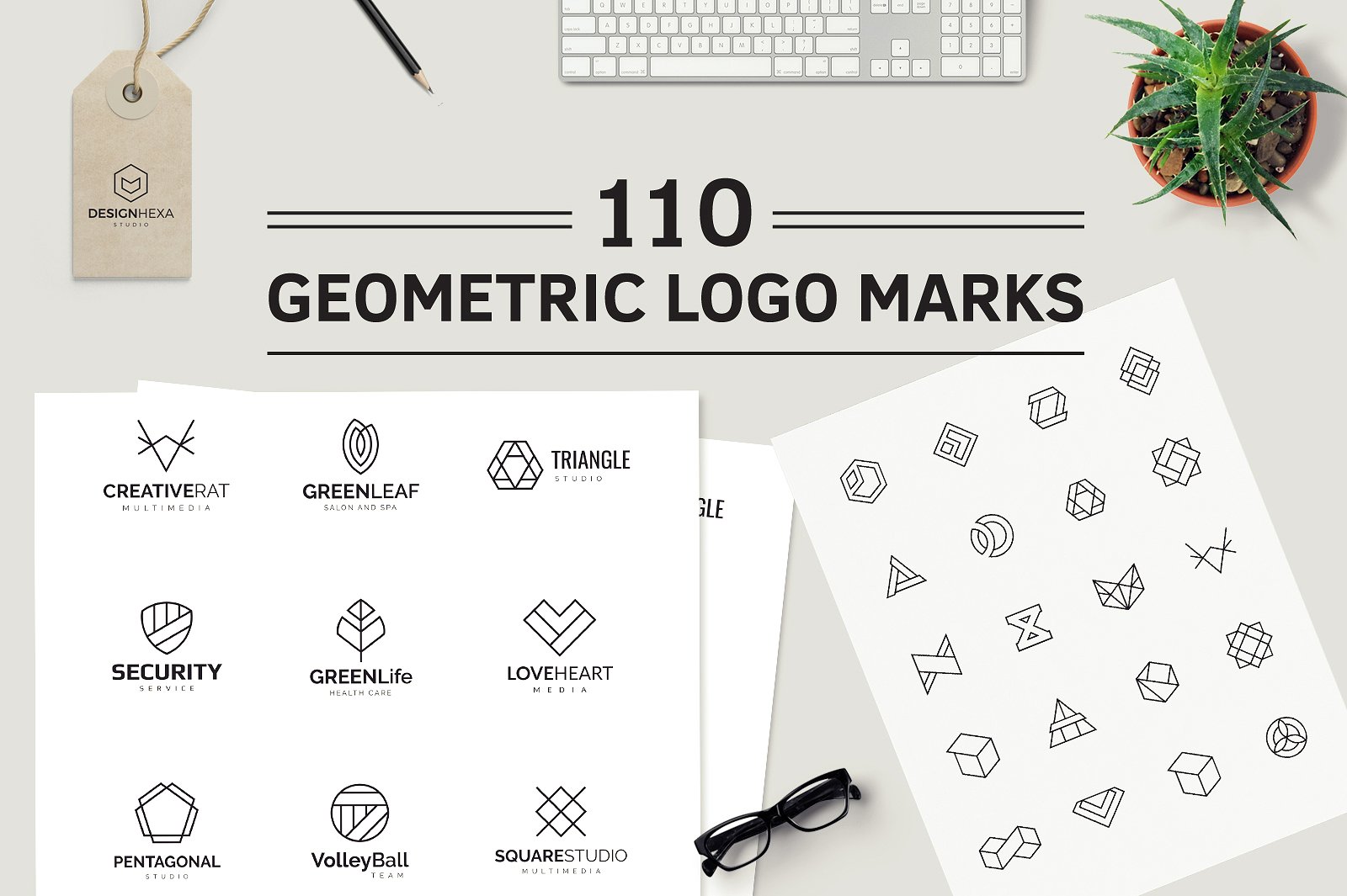缺 CM - 110 Geometric Logo Pack 1617665