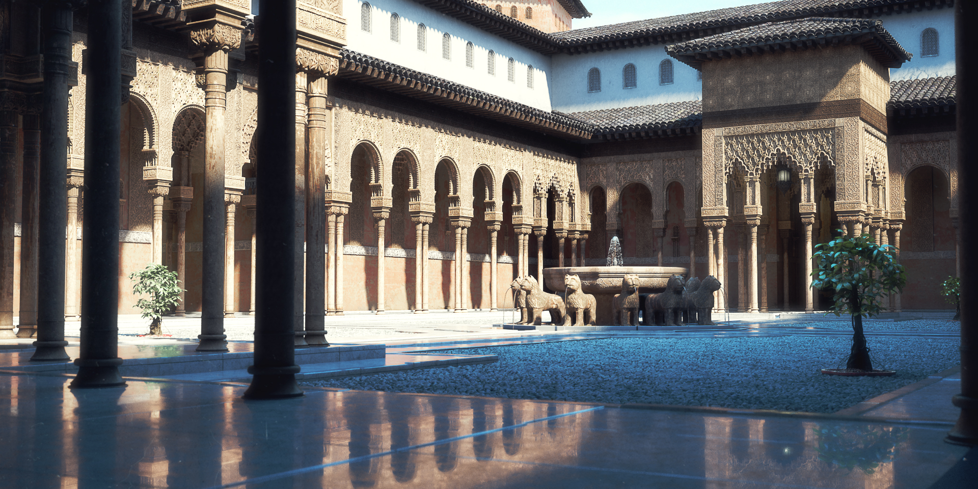 Oriental Style Interior Scene 09