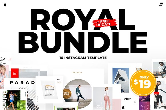 CreativeMarket - Royal Bundle Instagram + FREE update 2942640