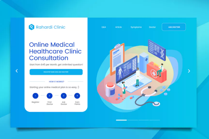 Medical Web Header PSD And Vector Template Vol. 03