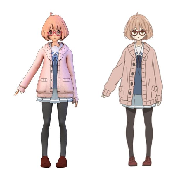 Character anime Kyoukai no Kanata