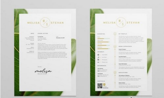Resume绿色化妆品植物简历模板 Resume 1539050716