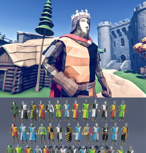 Cubebrush - Stylized Medieval War Pack程式化的中世纪战争包