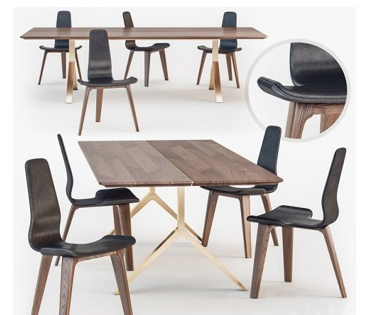 De La Espada Overton dining Table Tapas Chair