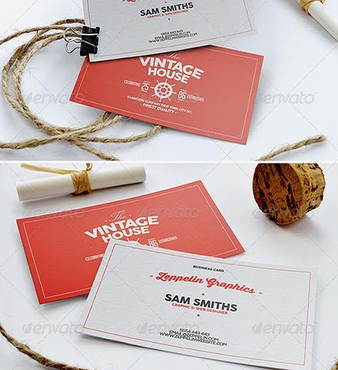 名片Business Card Mock-ups Vol.1 7855204