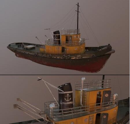 Tugboat 3D Model