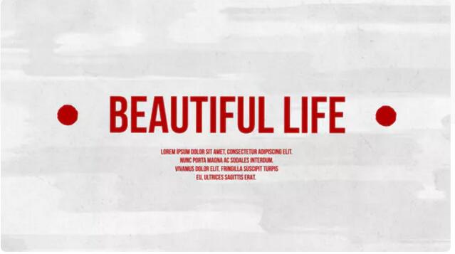 Videohive Beautiful Life 7723916