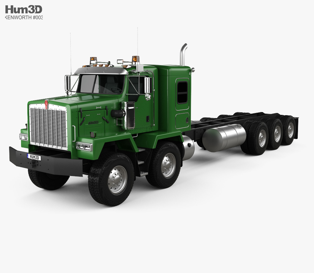 Kenworth C500 Chassis Truck 5axle 2001 3D model