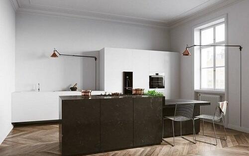 At kitchen Interior Scene by Tomek Michalski厨房室内场景