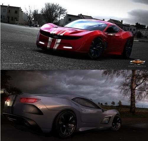 Camaro Concept Car 3D Model