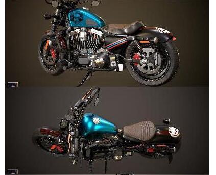 Crazy Harley Davidson – 3D Model