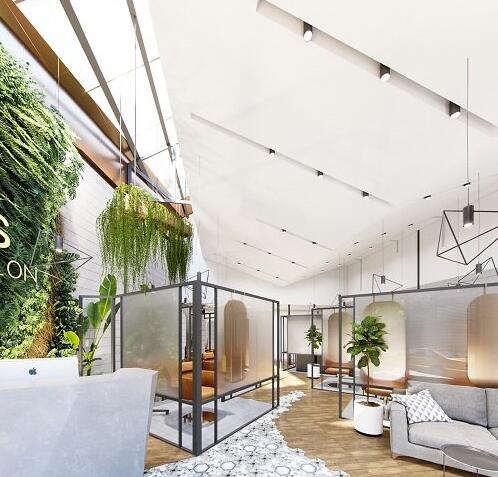 Hair Salon Interior Scene