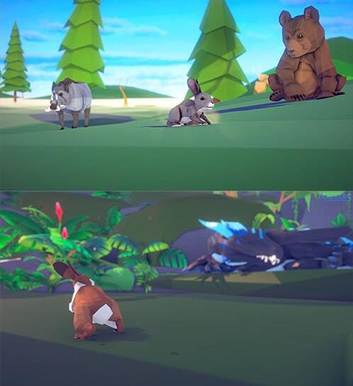 Cubebrush - Poly Art Rabbit