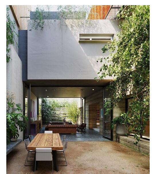 House Exterior Scene
