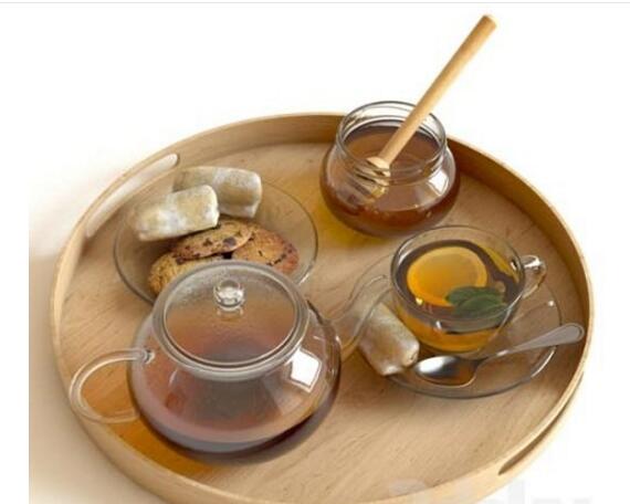 Tea and honey 3d Model