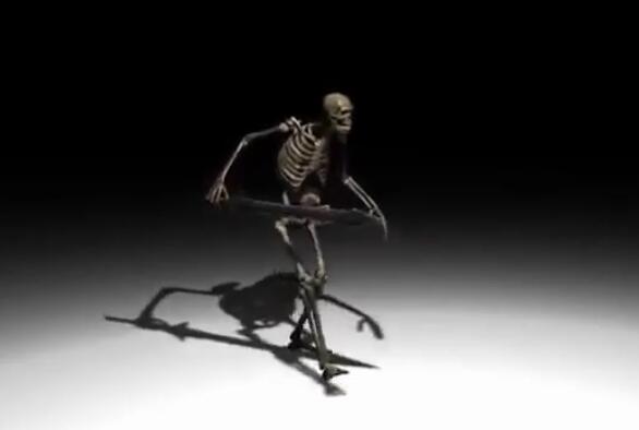 骷髅兵模型SKYRIM Skeleton 3D model Rigged 85 animations动画