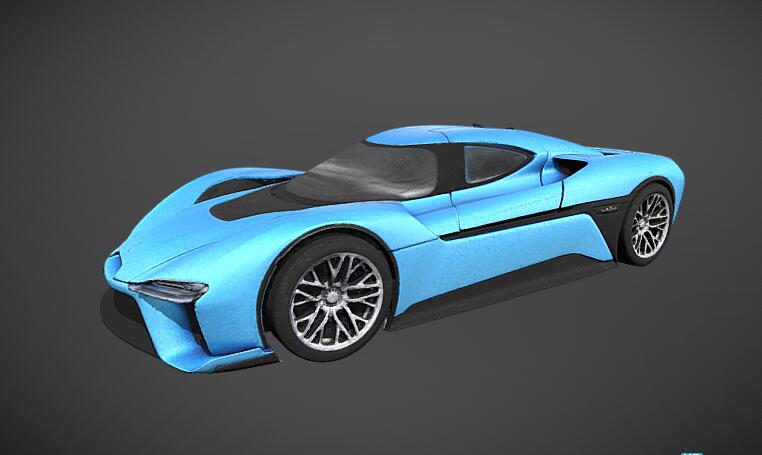 NextEV NIO EP9 model 3D scan 1:18比例