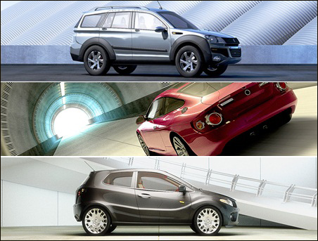 Dosch Design Environment Scenes 概念汽车场景3D模型合辑Automobile environment