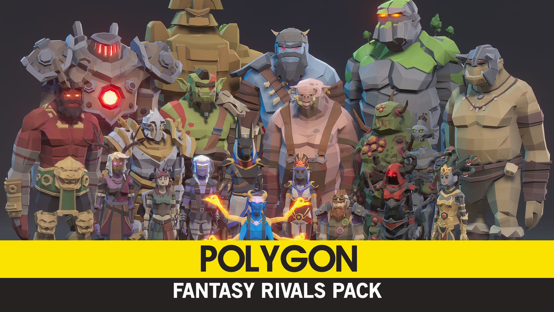 Cgtrader - POLYGON - Fantasy Rivals Pack Low-poly 3D model