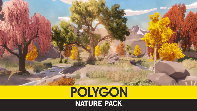 Cgtrader - POLYGON - Nature Pack Low-poly 3D model