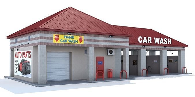 Cgtrader - Car Wash 3D model
