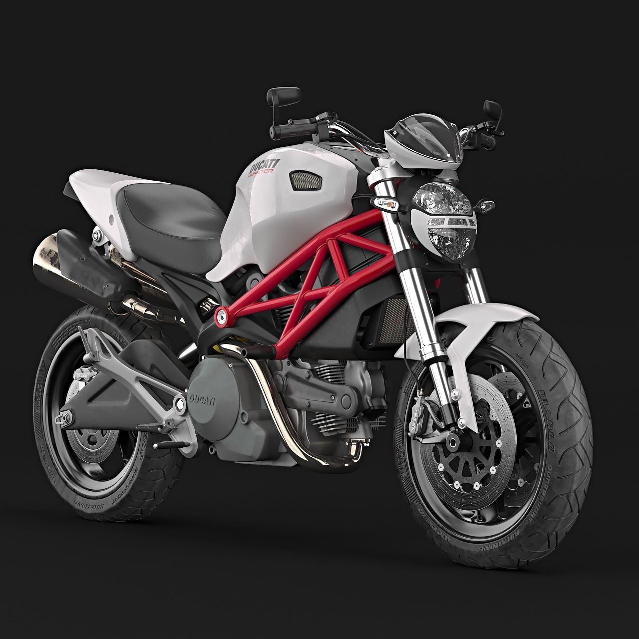 杜卡迪摩托车Ducati Monster 696 3D model