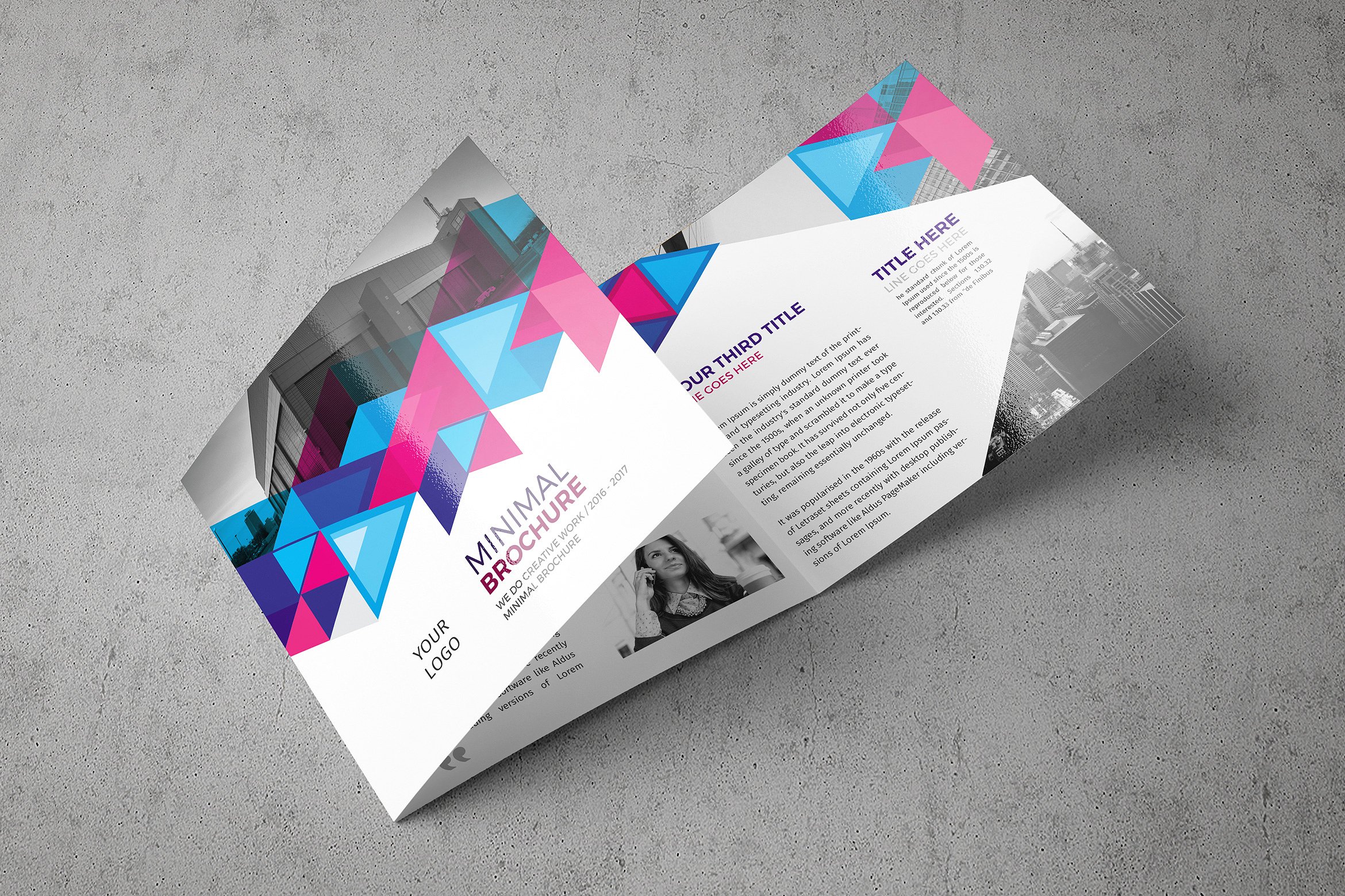 Simple Triangle Stationery