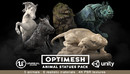 Animal Statues 3D PBR Pack lion puma rhino boar horse Low-poly 3D model-缩略图