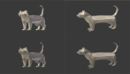 Cgtrader - Low Poly Cartoon Cat Low-poly 3D model-缩略图