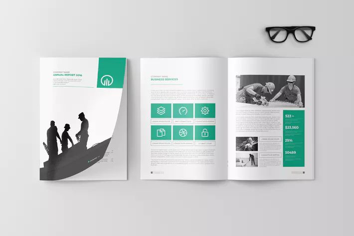 室内设计 房地产 建筑行业宣传册The Brochure The Annual Report 15598565