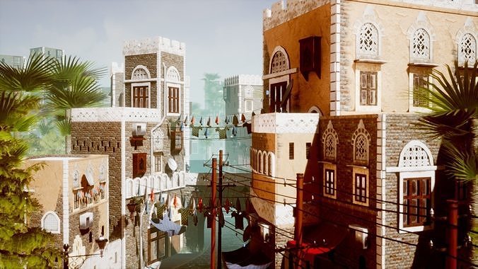Cgtrader - UE4 Low Poly Middle East City Pack