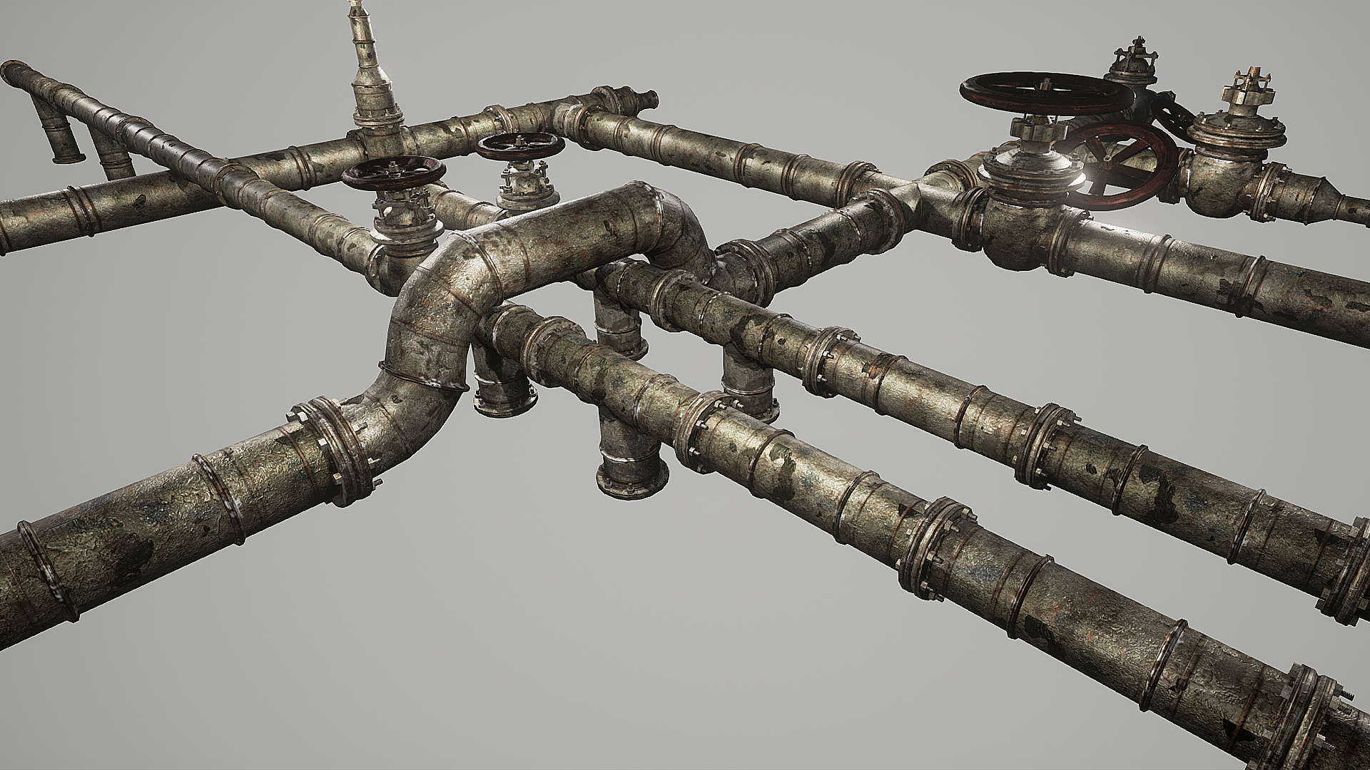Rusted Pipes Pack生锈的管道模型