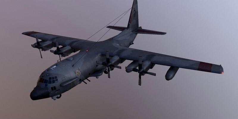 AC-130 Spectre Assault Plane – 3D Model