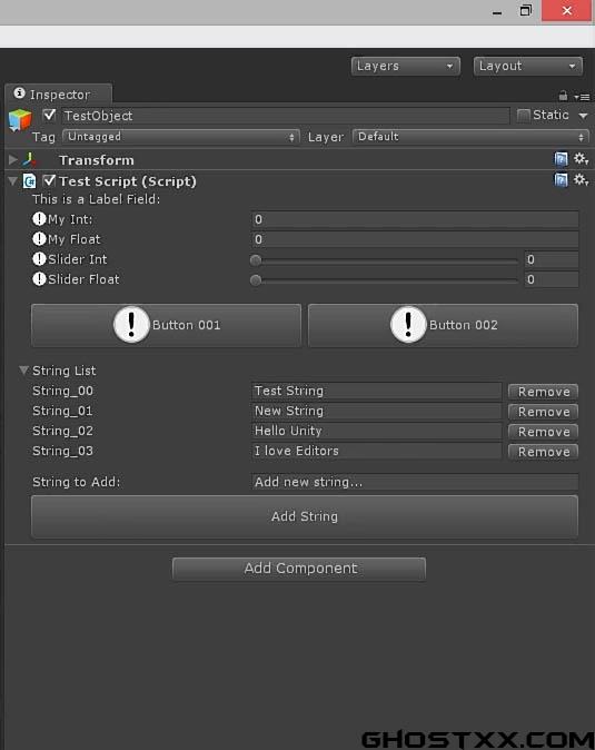 Gametutor - unity Inspector 编辑器