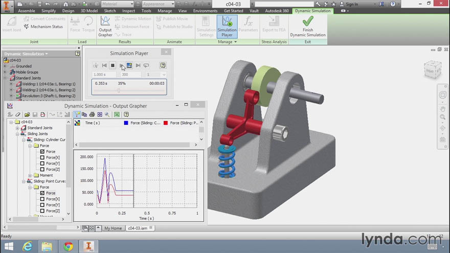 Lynda - Inventor Professional的应力分析工具的基本原理