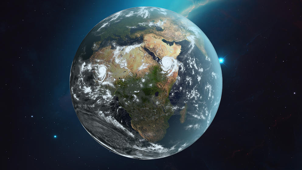 C4D高精度地球模型 earth 3d model