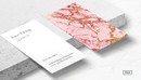 CreativeMarket - Blush Gold Marble Business Card 1877805-缩略图
