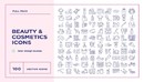化妆品美甲美容icon图标Beauty & Cosmetics Icons Set-缩略图