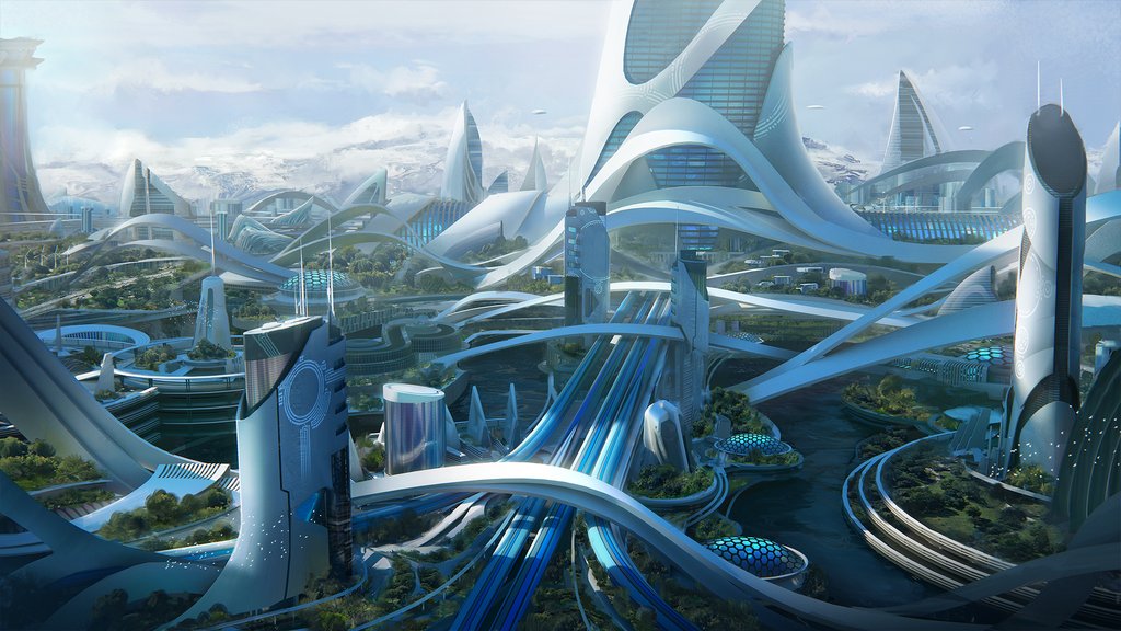 未来科幻风格三维城市场景模型 Kitbash3D – UTOPIA
