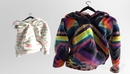 Chic Geometric Print Hoodie-缩略图